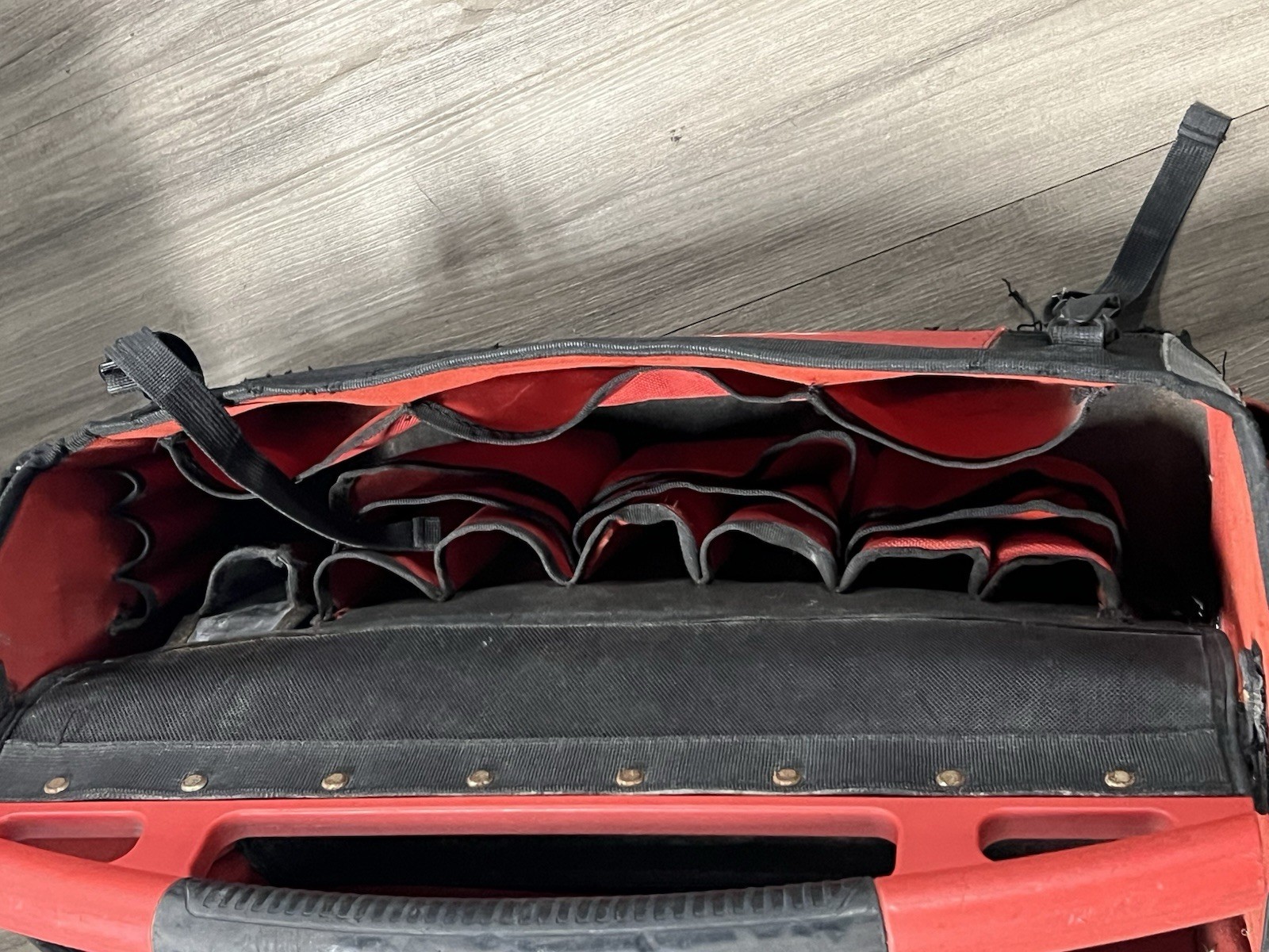 Milwaukee Packout Tool Bag Tote Fabric Red/Black with Handle