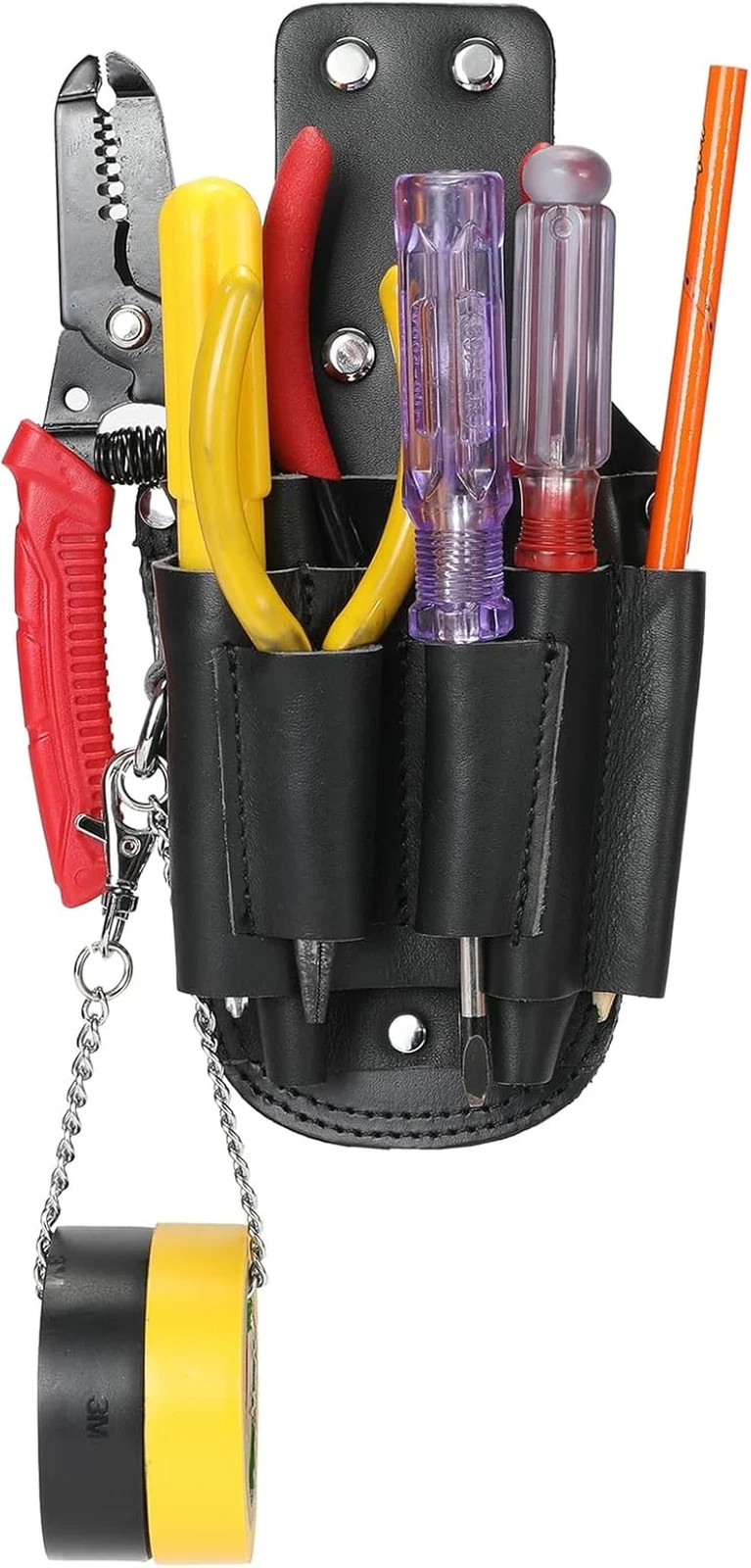 Tool Pouch, Electrician Tool Pouch, 7 Pockets Electrician Holster for Tool Organ
