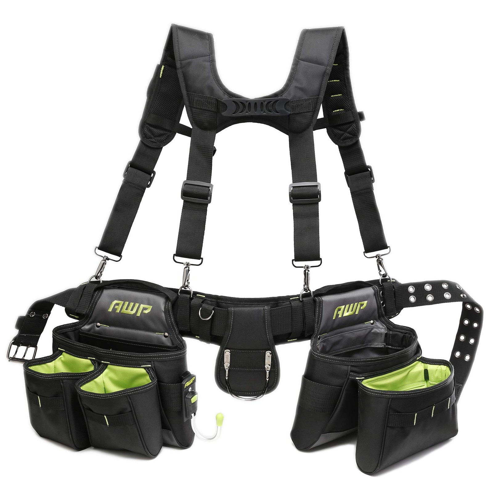 AWP Tool Belt Rig, Durable Heavy-Duty Multi-Pocket Organizer, Adjustable Wais[t]