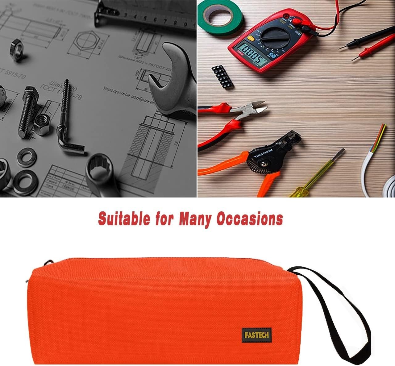 1-Pack Zipper Utility Tool Bag, Small Zipper Bags/Multi-purpose Tool Pouch To…