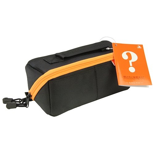 Fujiya Hippo Case Fabric Tool Case FTC2-SBK Small Black Orange Polyester NEW