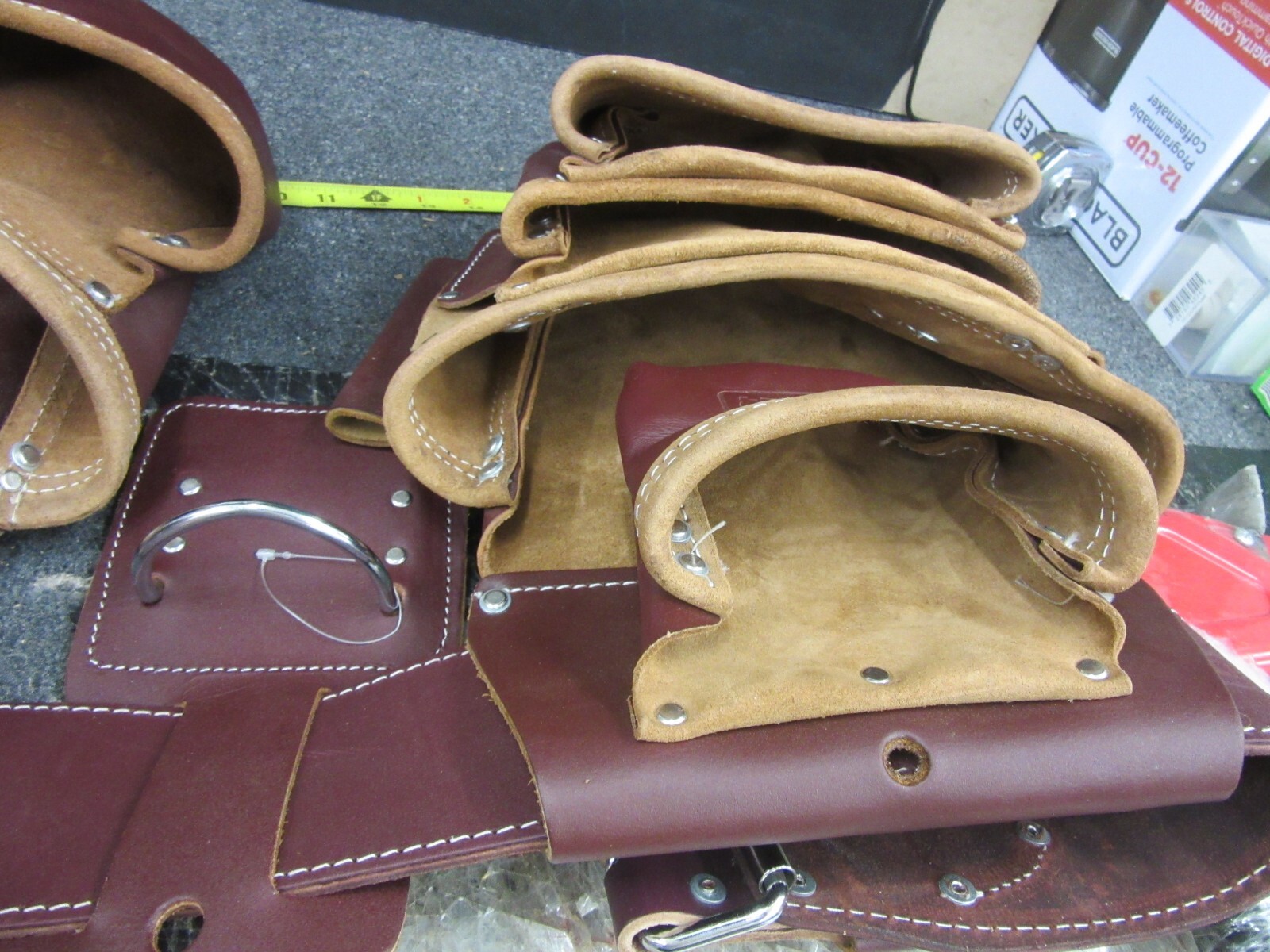 Tool belt SITEGEAR professional leather 7 pouch toolbelt NEW framing etc.