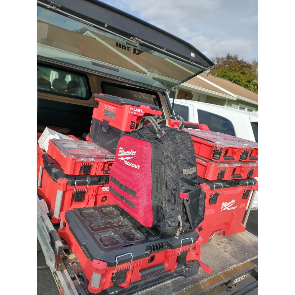 Milwaukee 48-22-8301 PACKOUT Impact Resistant Polymer Backpack, 48 Pockets