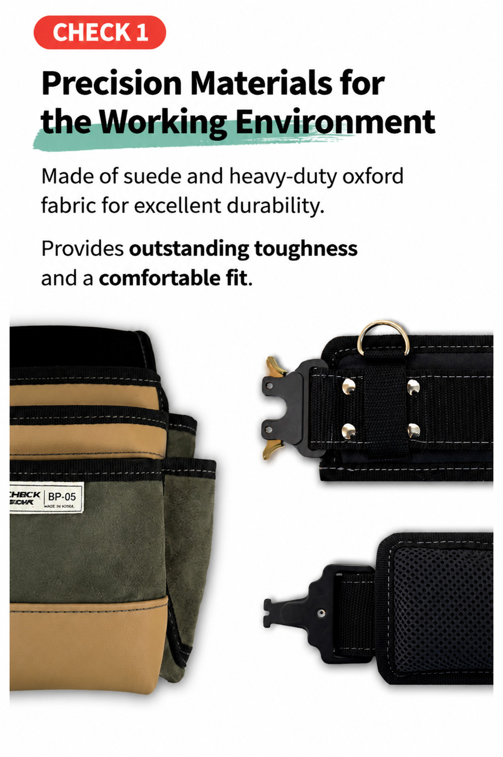 Nature Tool Carpenter Tool Belt Pouch Set Premium Korea Best Seller handmade