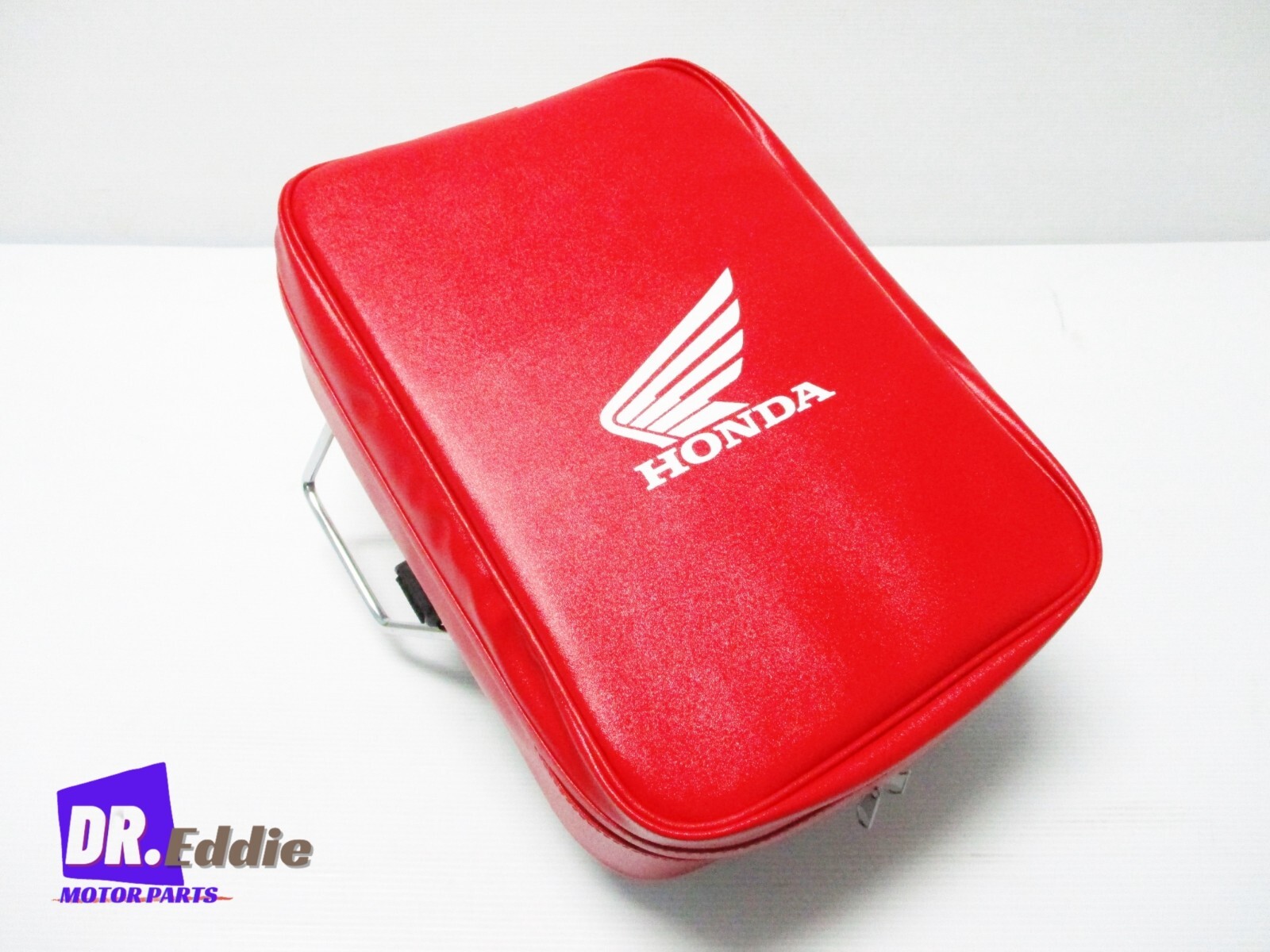 Fit Honda C70 C90 1970-89 Rear Rack Carrier & Red Baggage Bag Pouch #BI5877#