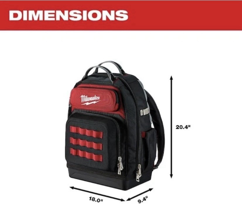 Milwaukee Tool 48-22-8201 Ultimate Jobsite Backpack New Backpack Only