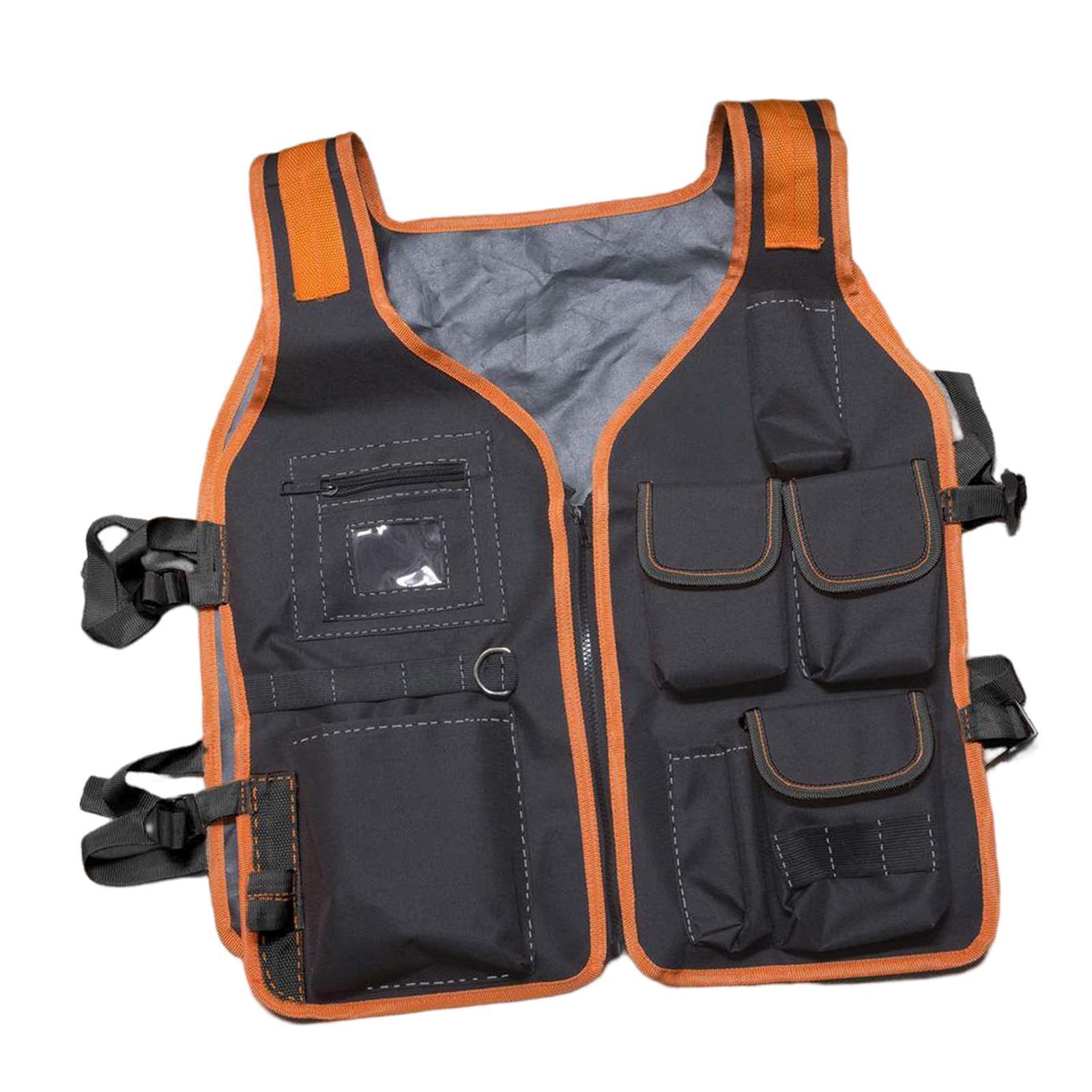 Tool Vest Electrician Universal Utility Chest Pack Multi Pockets Storage Work