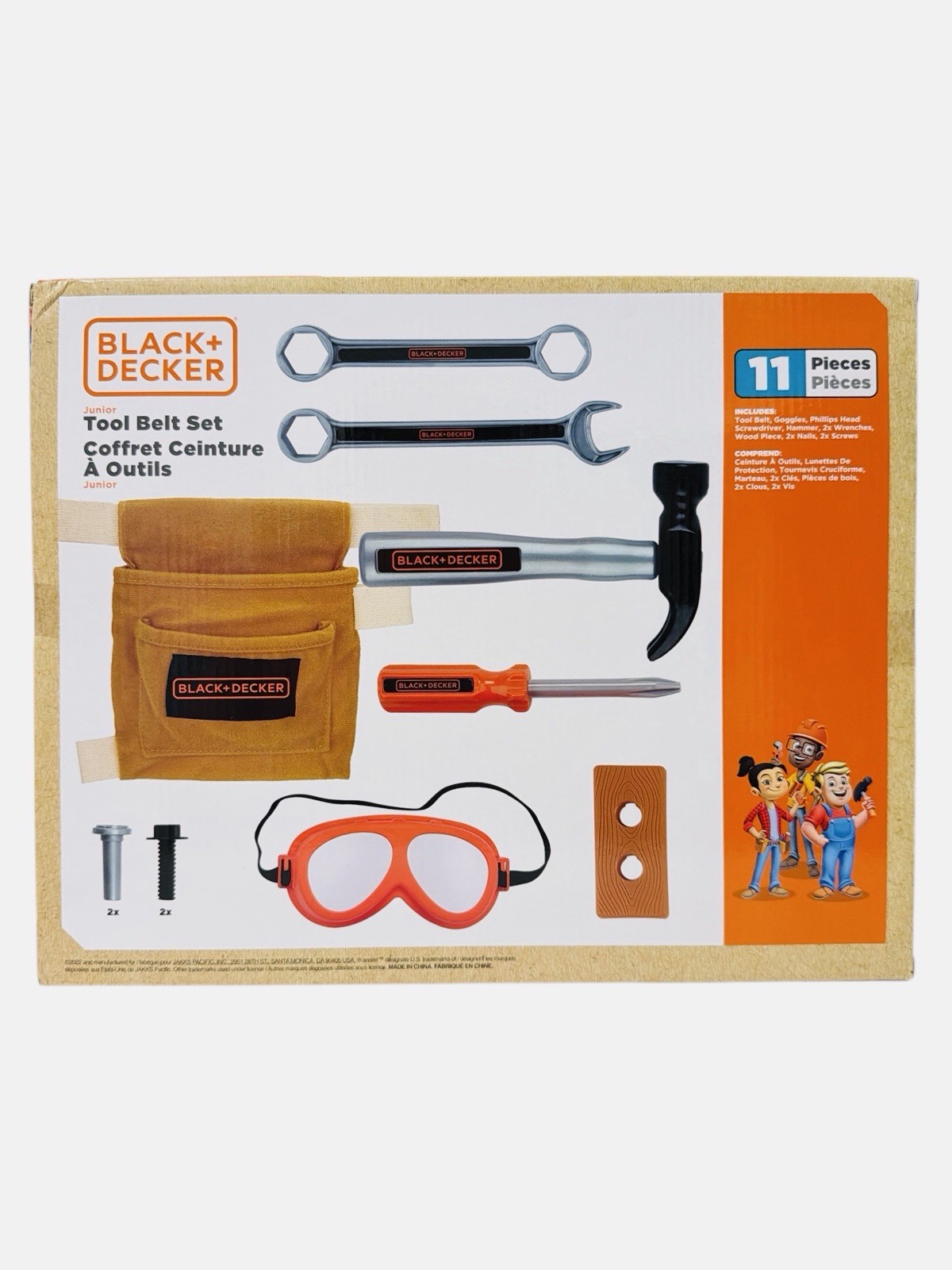 Black & Decker Jr. Tool Belt Set 11 Tools and Accessories