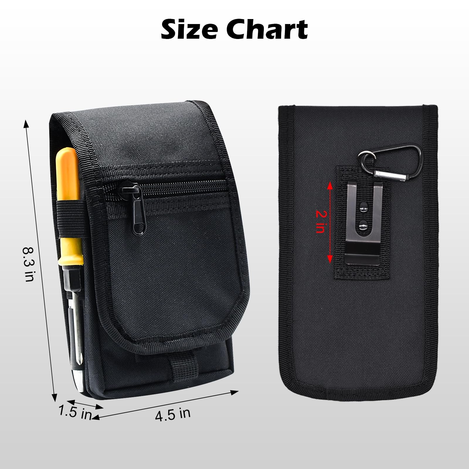KATOLK Belt Tool Pouch, Tactical Utility Organizer with Cell Phone Holder, Du…