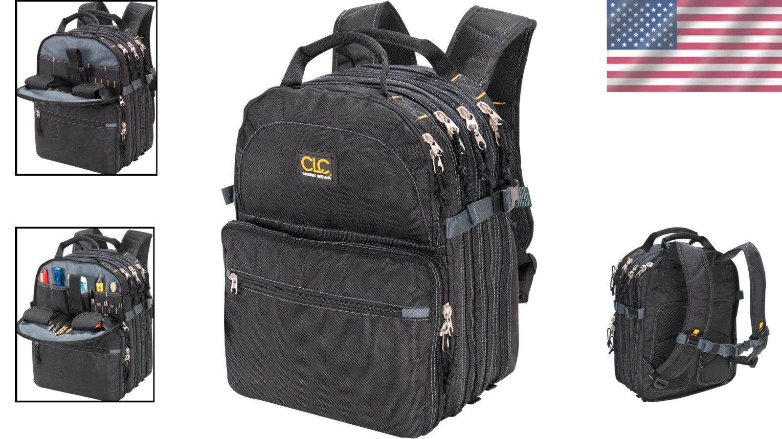 Custom Leathercraft 1132 Tool Backpack – 75 Pockets for Efficient Tool Storage