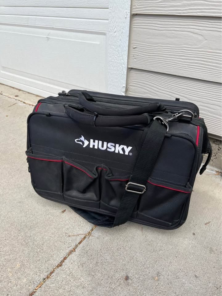 Husky Heavy Duty Tool Bag Black Contractor Painting