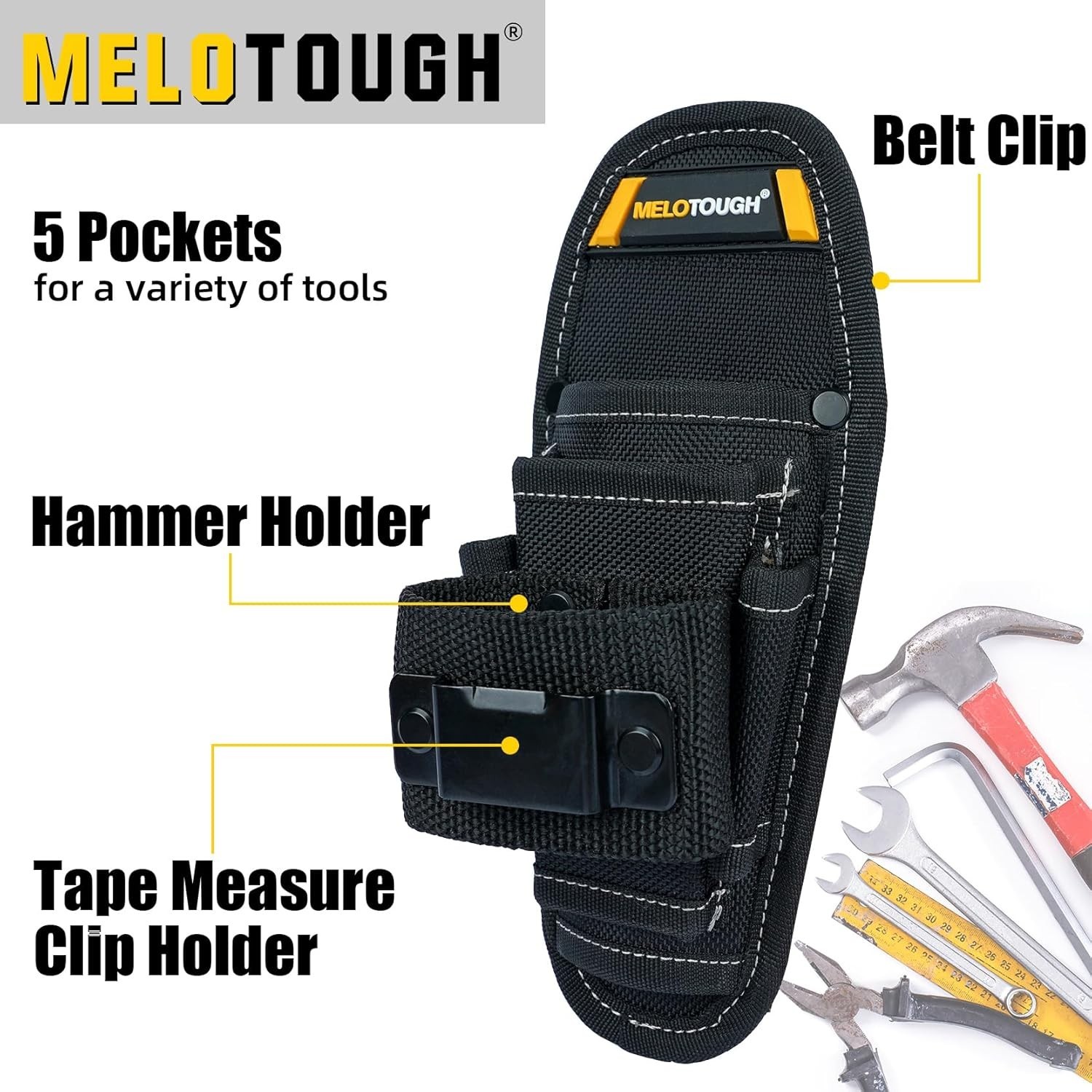 Small Tool Pouch with Belt ClipSmall Tool Holder Pouch Min Work Organizer Too…