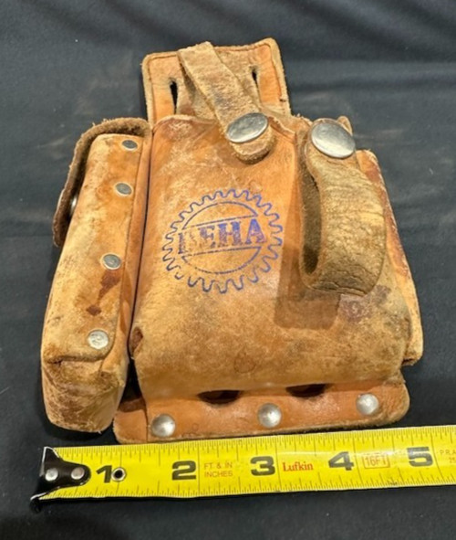BEHA / Schell Leather Holster/Pouch for Gas Lamp Tester & Leads – Holster Only