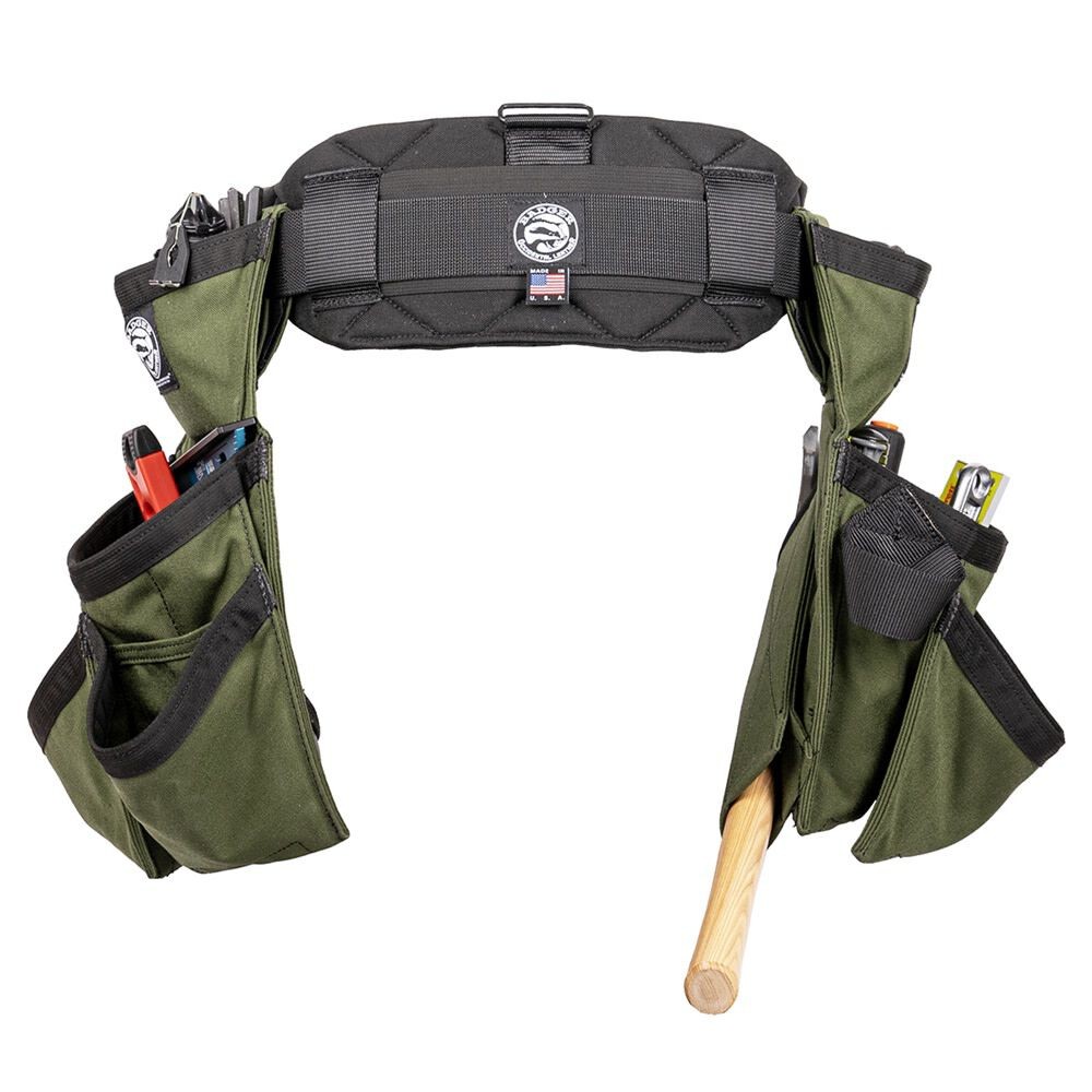 Badger Tool Belts Carpenter Tool Belt Set – Olive Small