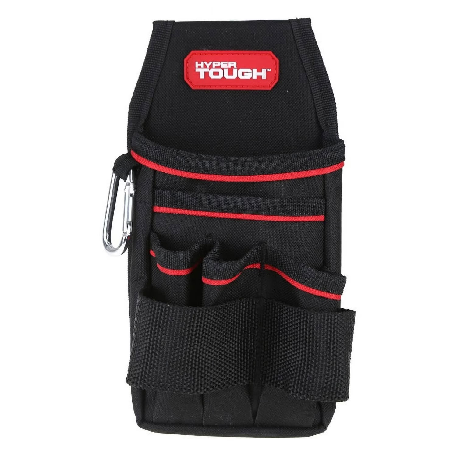 Hyper Tough 600 Denier Polyester Tool Pouch Organizer Black Storage Pocket
