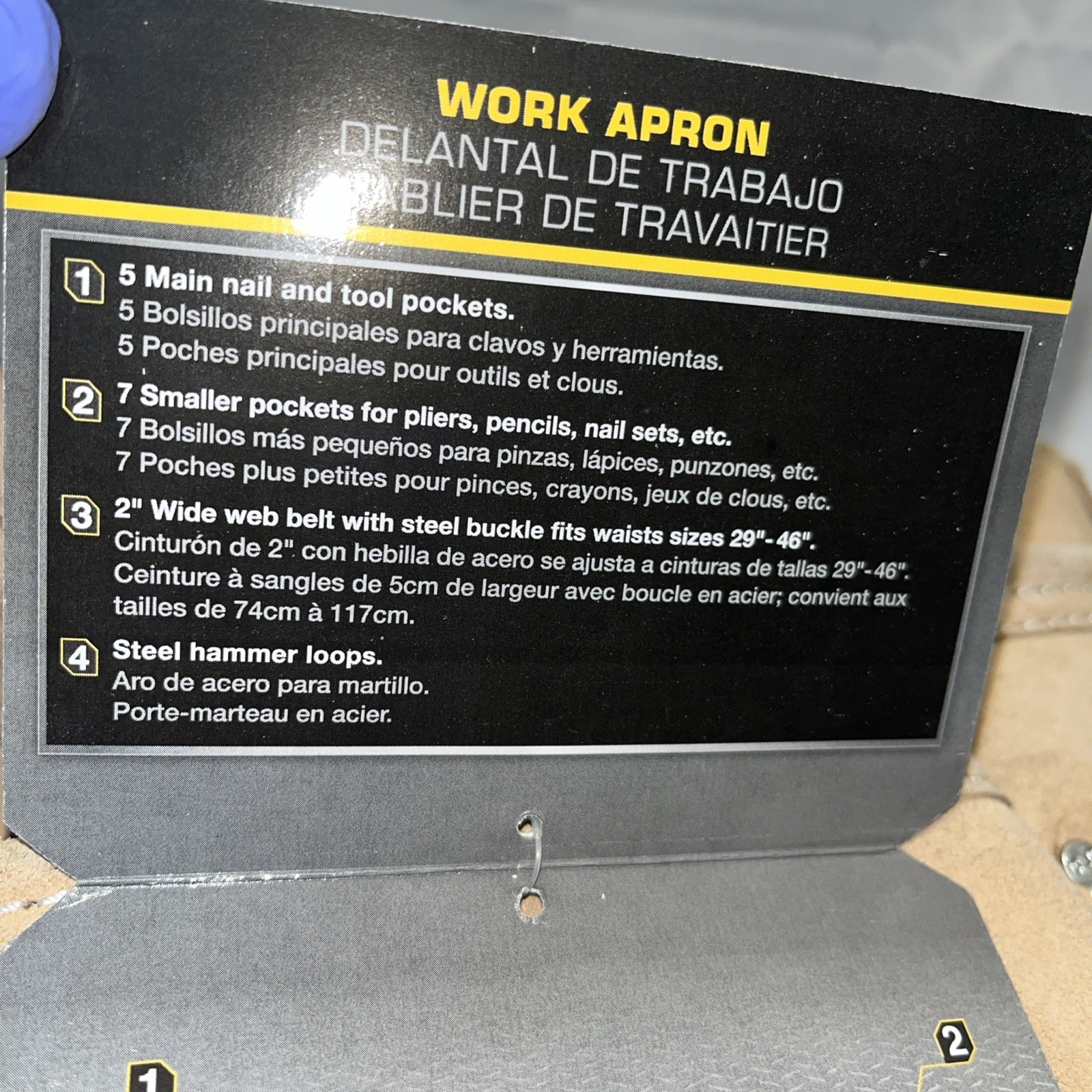 CLC I427X Heavy Duty 12 Pocket Leather/Suede Carpenter’s Work Apron New