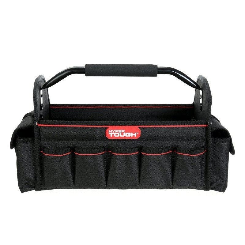 16 Inch Open Top Tool Tote Organizer W/ 20 Pockets Durable Storage Bag New