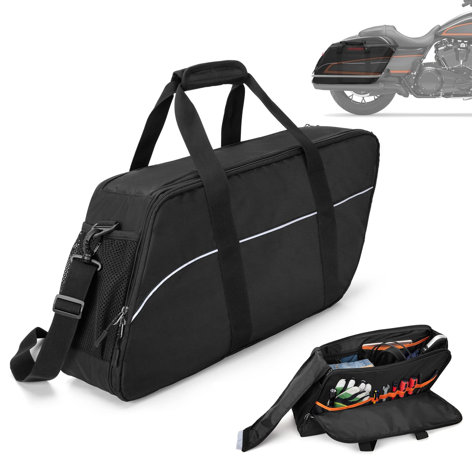 Saddlebag Liners Bag, Travel Motorcycle Saddlebag Organizer Compatible with H…