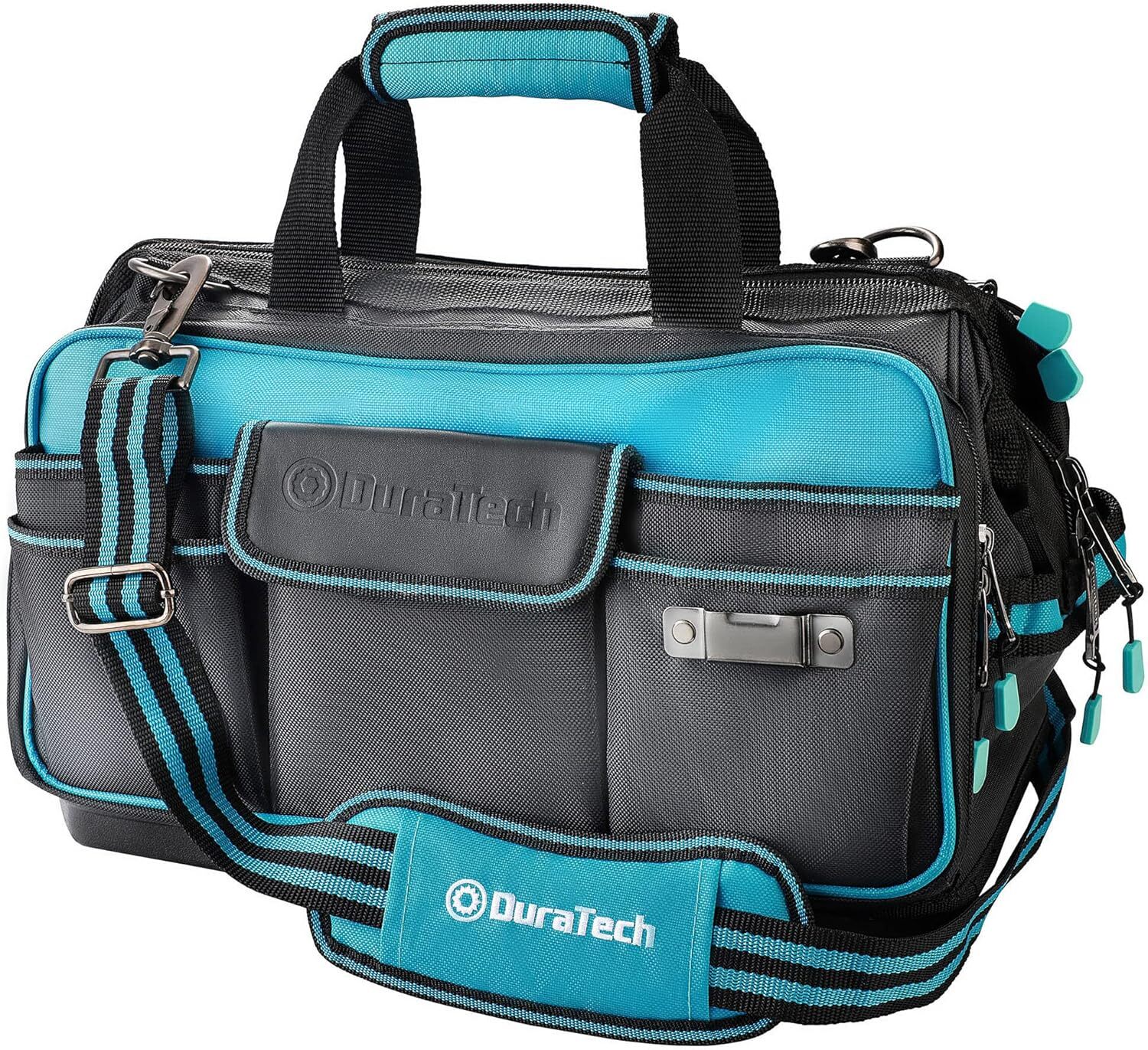 DURATECH 17’ Wide Mouth Tool Bag, Storage 32 Bag Tool Bag Organiser Oxford Cloth