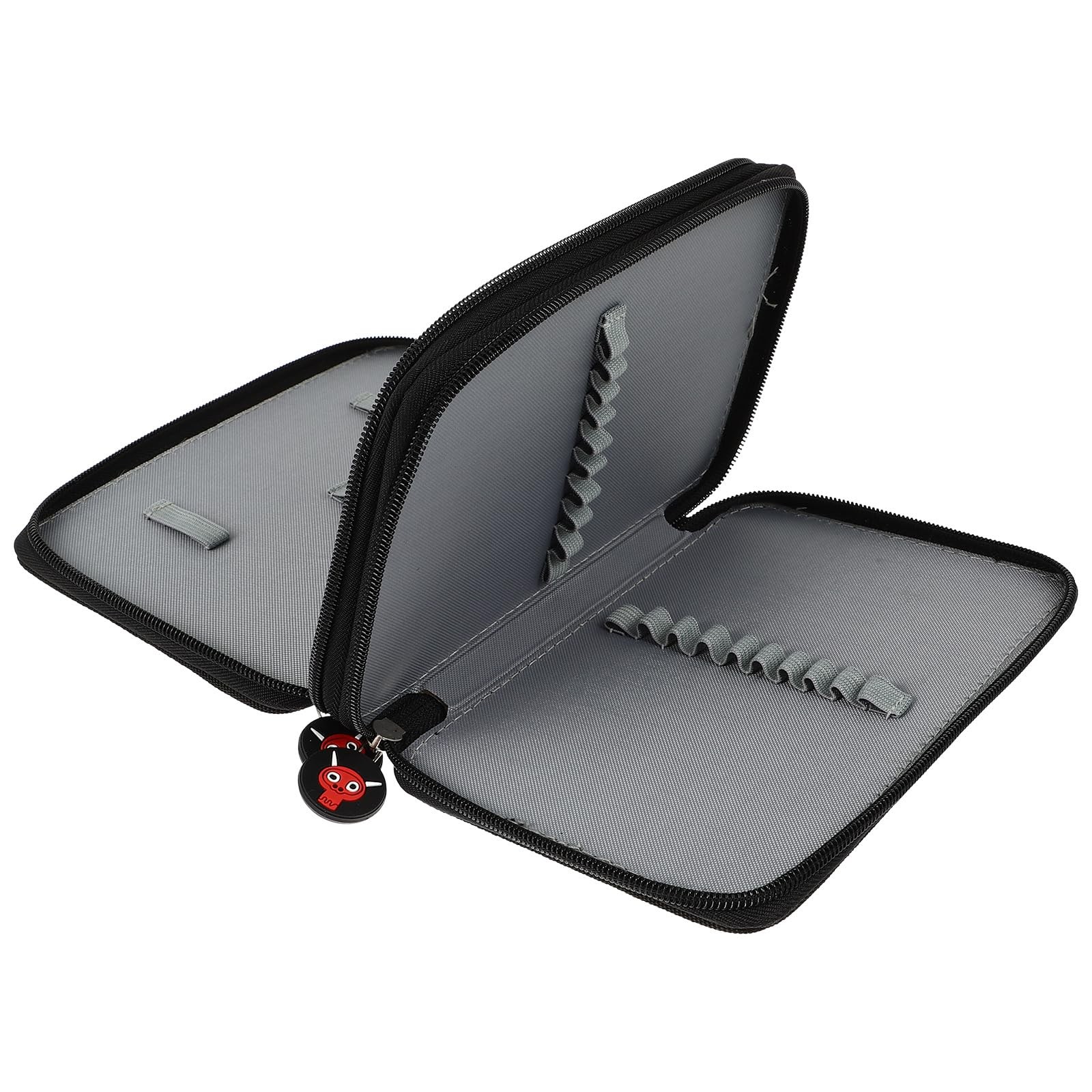 Nail Tool Organizer Bag Small Art Makeup Brush Case Travel 20.5X15X4CM, Black