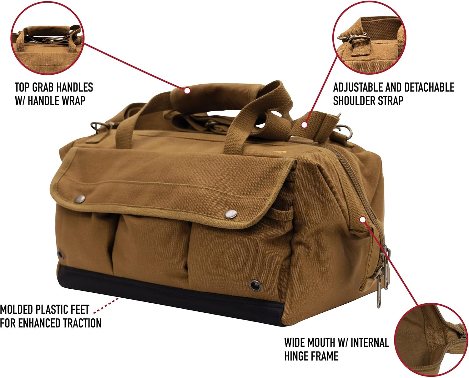 26-Pocket Canvas Tool Bag – Ultimate DIY Gear Organizer