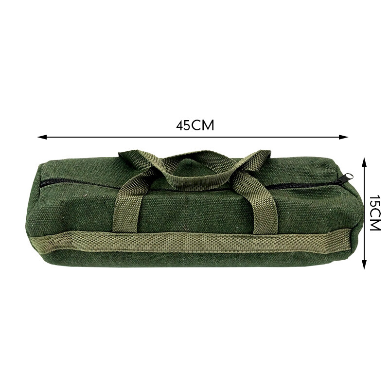 Durable Thick Canvas Pouch Tools Bag Storage Organizer Instrument Case Green