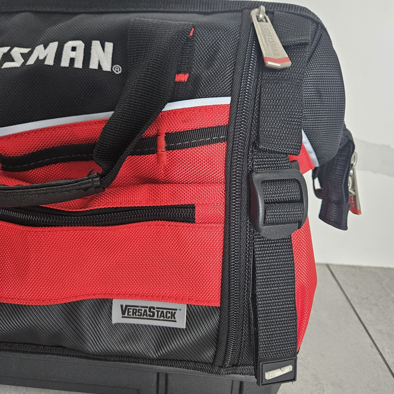 Craftsman Versastack 17 In Tool Bag Used Great Condition Toolbag Red Heavy Duty
