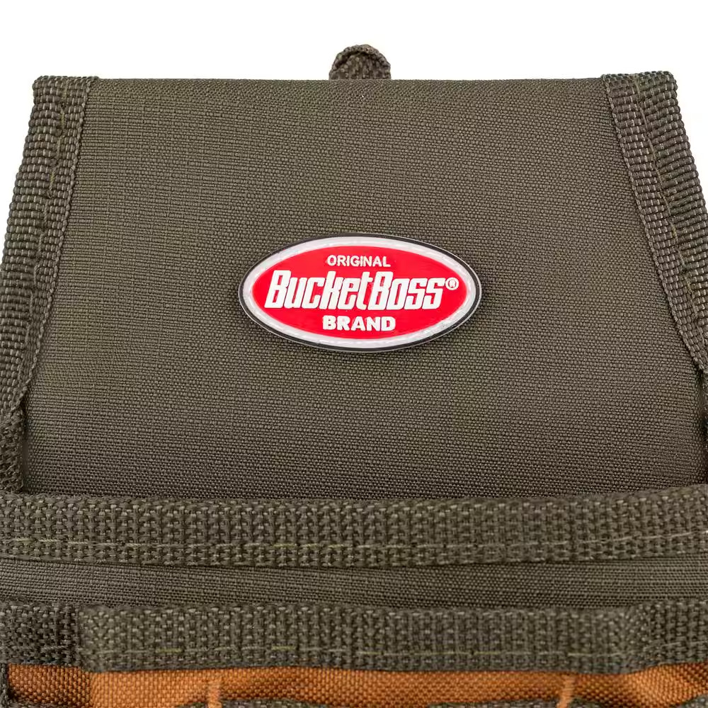Bucket Boss 54140 Tool Pouch, Tool Pouch, Green, Polyester, 9 Pockets Free Ship