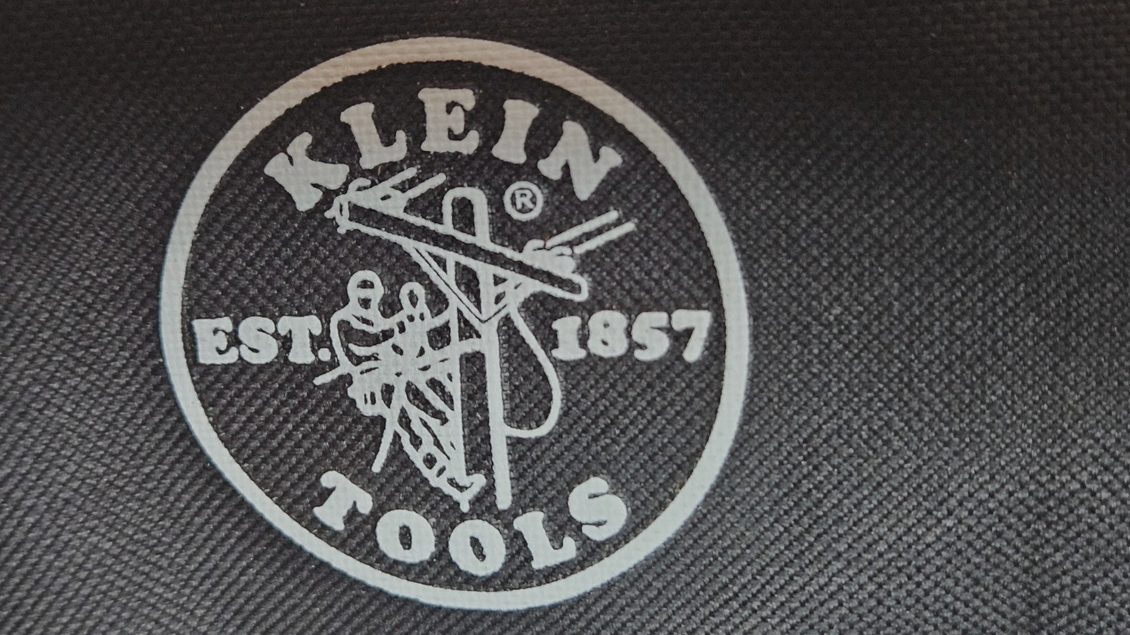 KLEIN EST EST. 1857 Tool Pouch Black Zipper Closure Heavy Duty 11 in. x 5″ Nylon