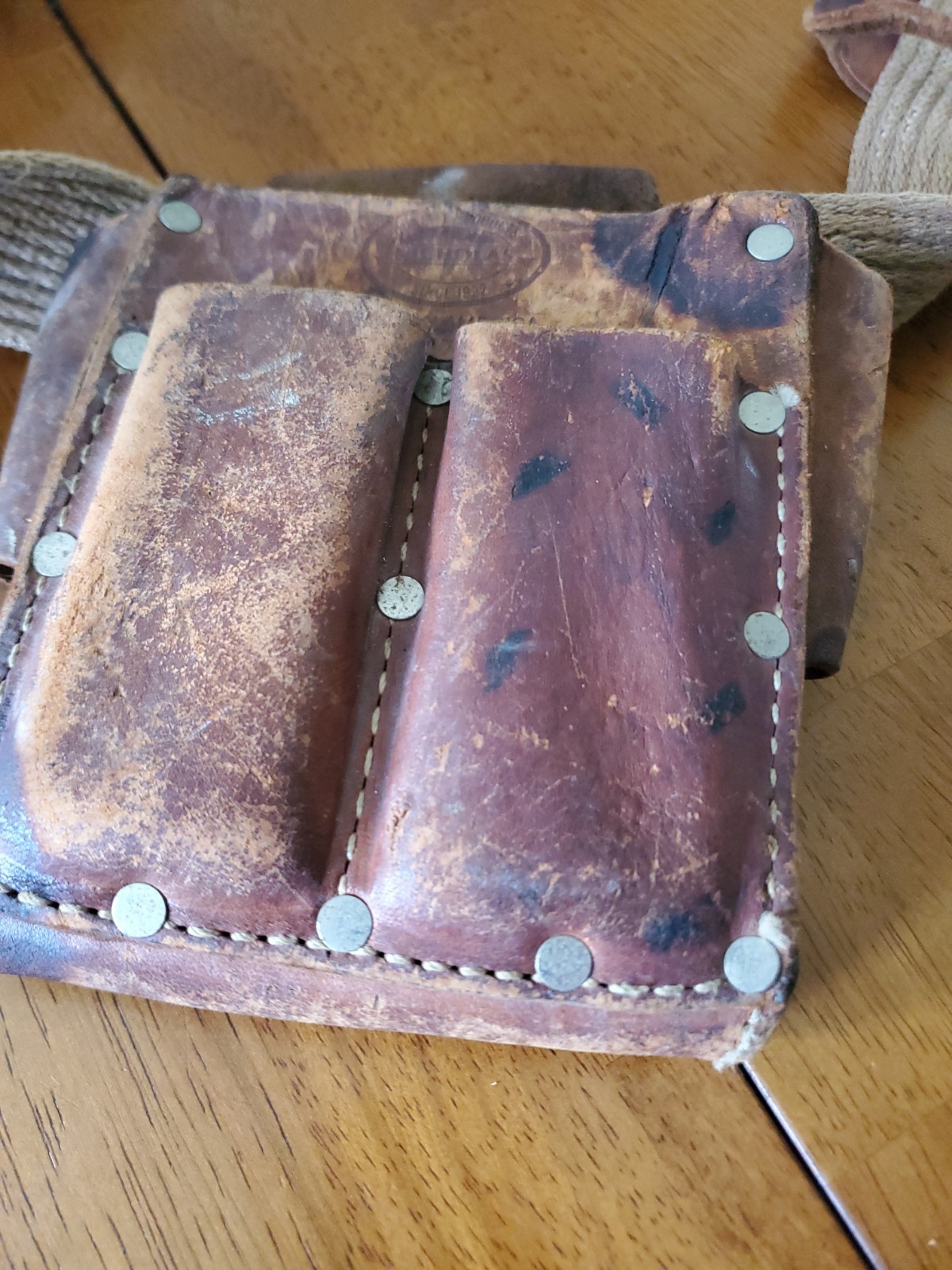 Nicholas Tool Belt Pouch No. 700 Leather Top Grain Cowhide Carpenter USA