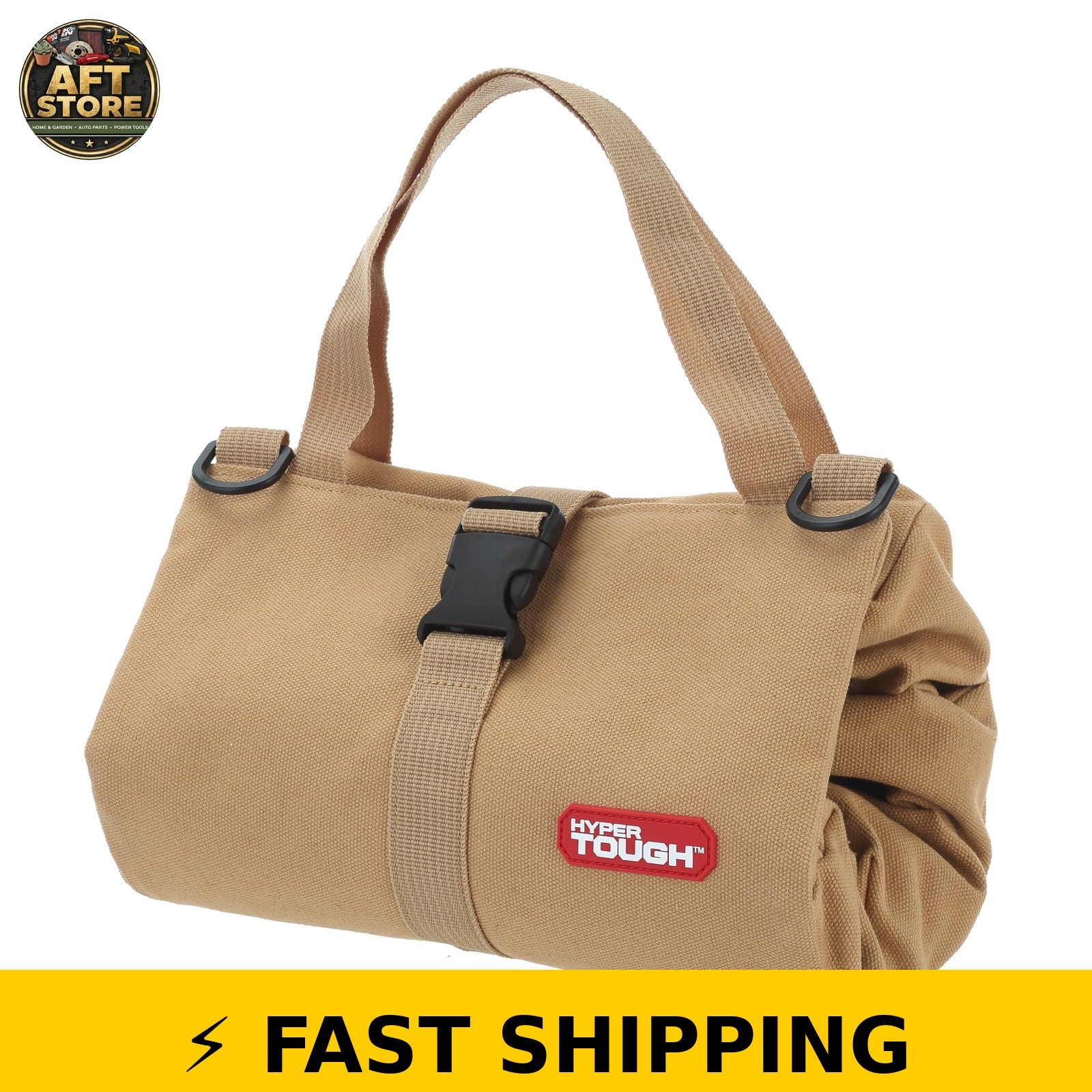 Hyper Tough Canvas Tool Roll with Carry Handle