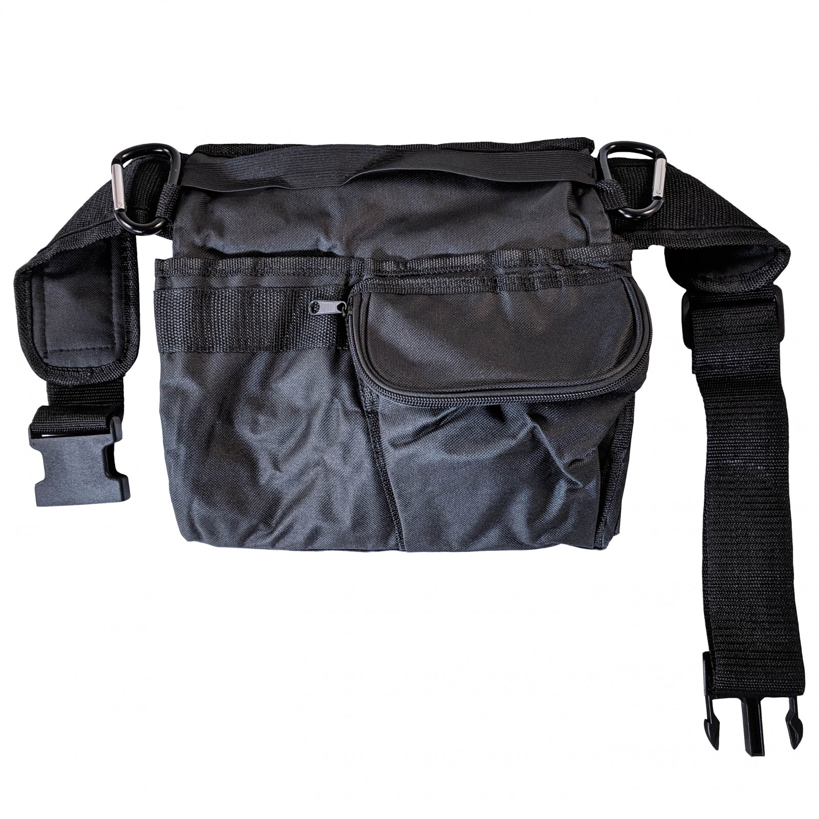ASR Outdoor 11″ Utility Belt and Pouch Heavy Duty Nylon 3 Pockets Carabiners