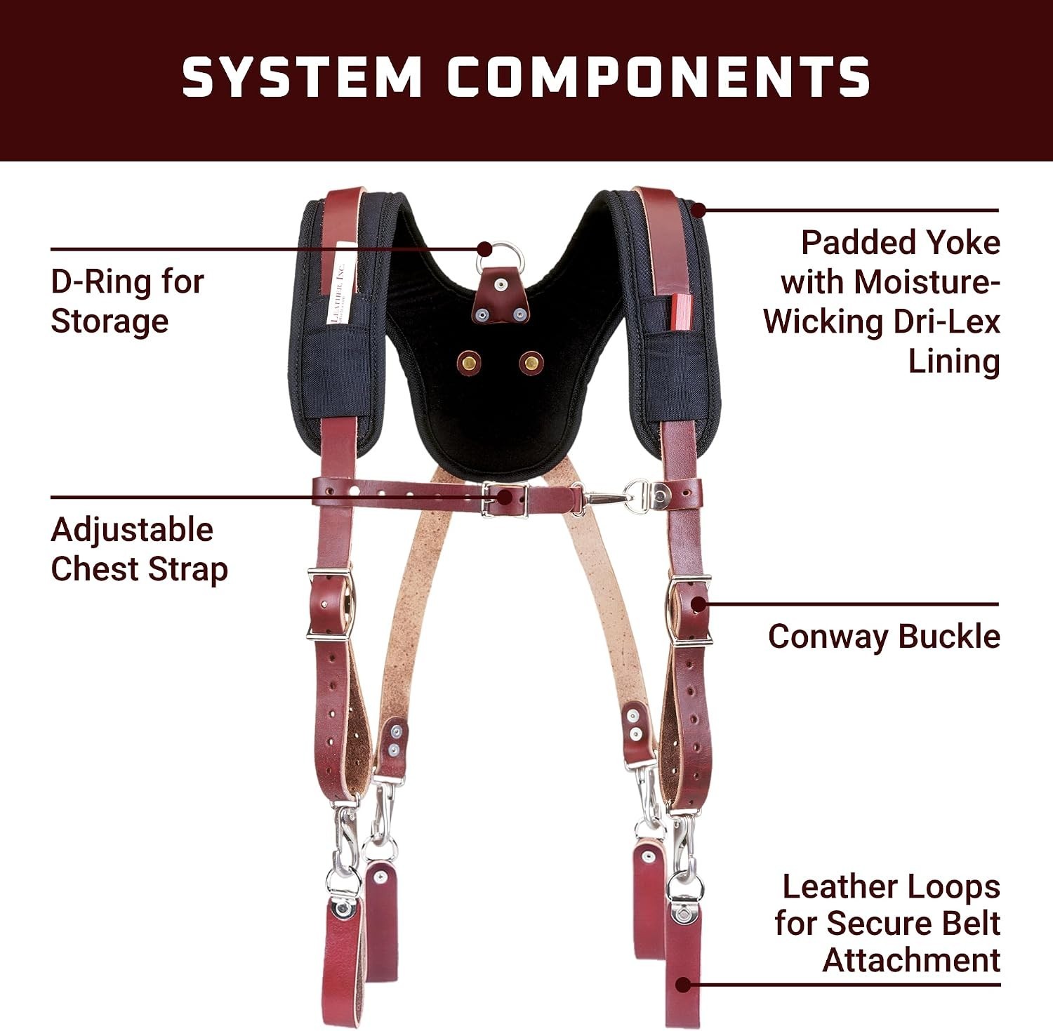 Stronghold Suspension System – Comfortable, Secure Fit – Includes Convenient …