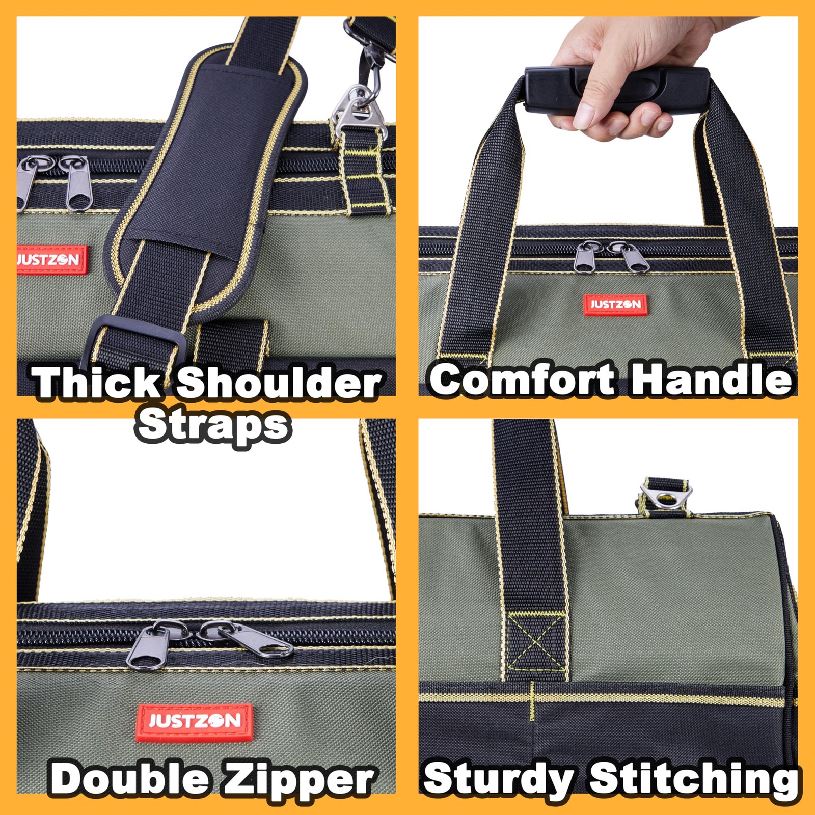 rolling tool bag with wheels for Electrician HVAC Tool Bag Organizer ，pull ro…