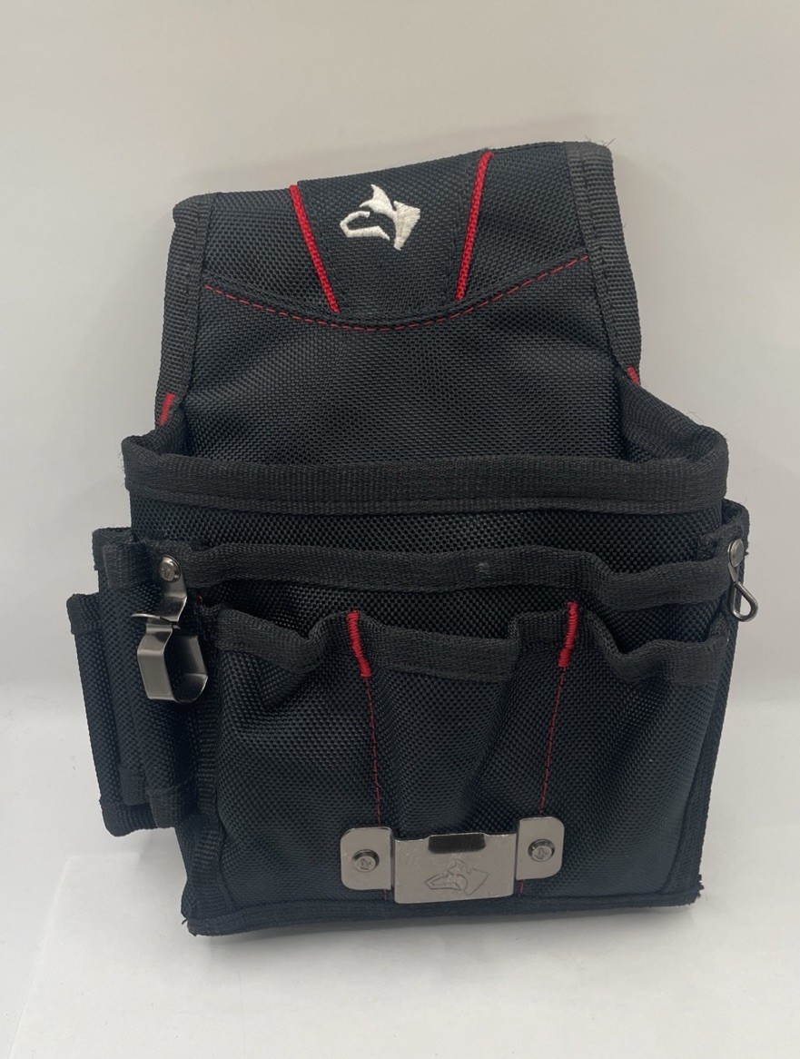 Husky Maintenance Tool Belt Pouch Nylon Polyester Black Back Flap