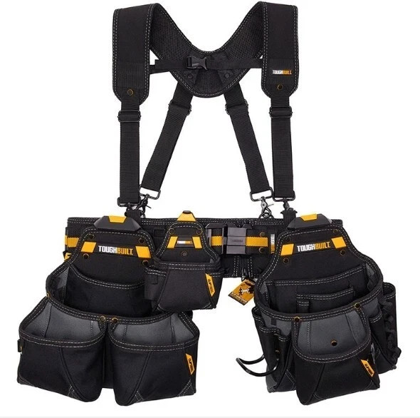 TOUGHBUILT TB CT 101 5P Pro Contractor Tool Belt Rig Set Heavy Duty