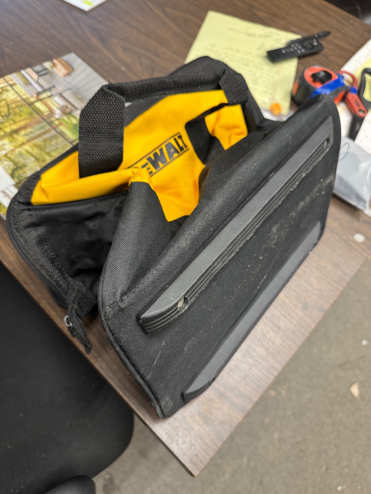 DEWALT N037466 13 inch Ballistic Contractor Tool Bag with Runners