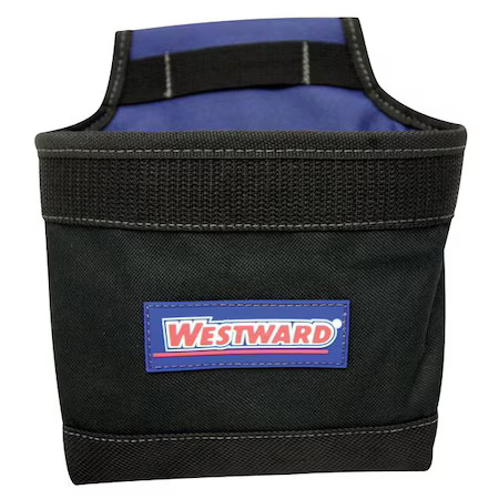 Westward 5Mzl8 Tool Pouch, Tool Pouch, Black, Polyester, 1 Pockets