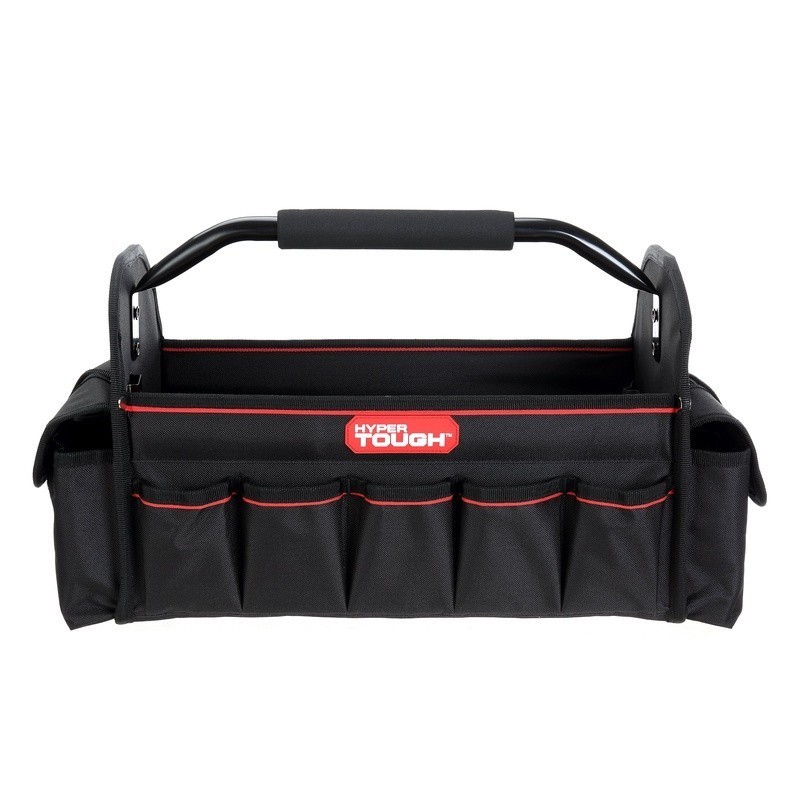 16 Inch Open Top Tool Tote Organizer W/ 20 Pockets Durable Storage Bag New