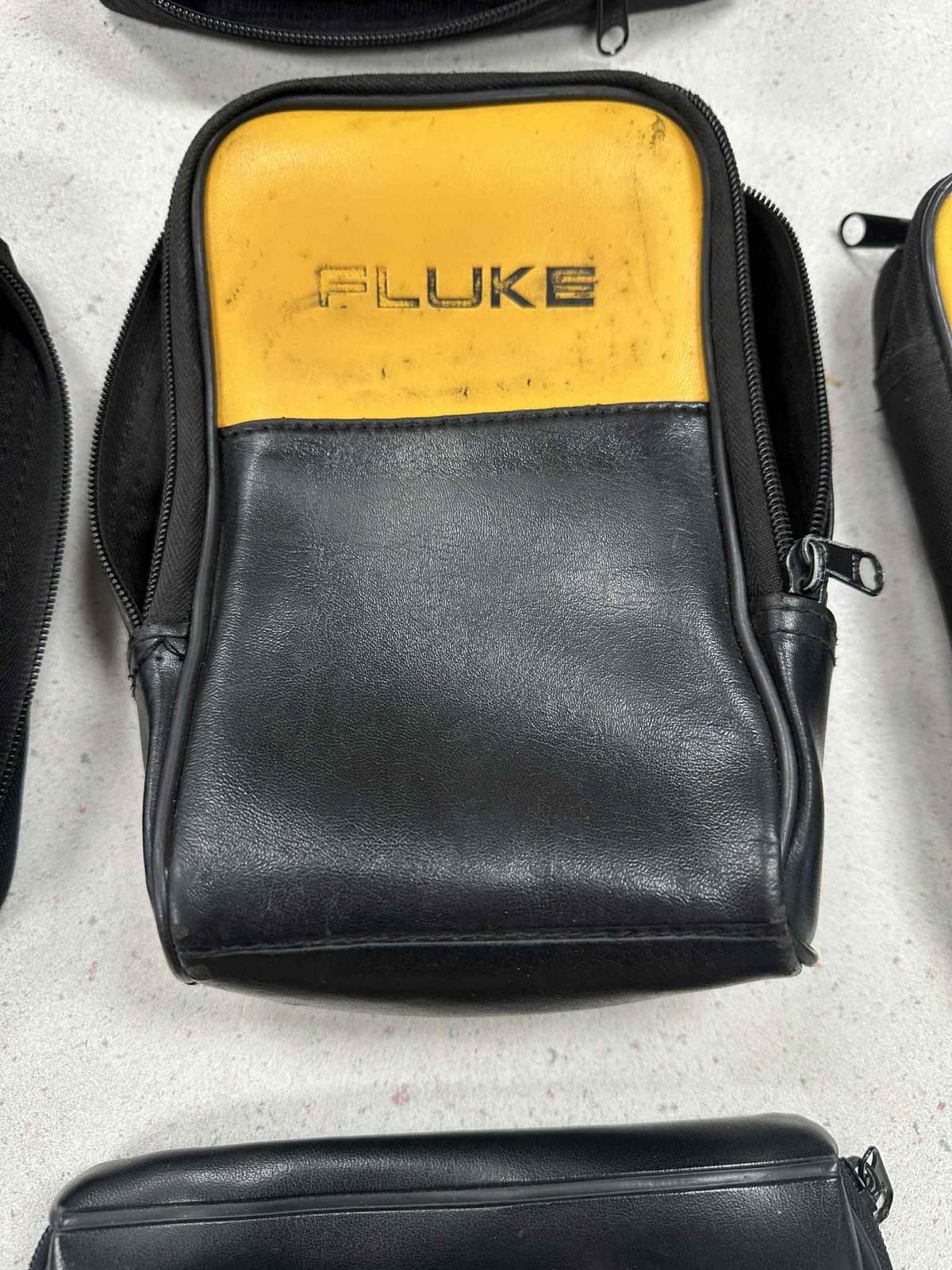Lot Of 5 Nylon And Leather Pouches For Fluke 1753