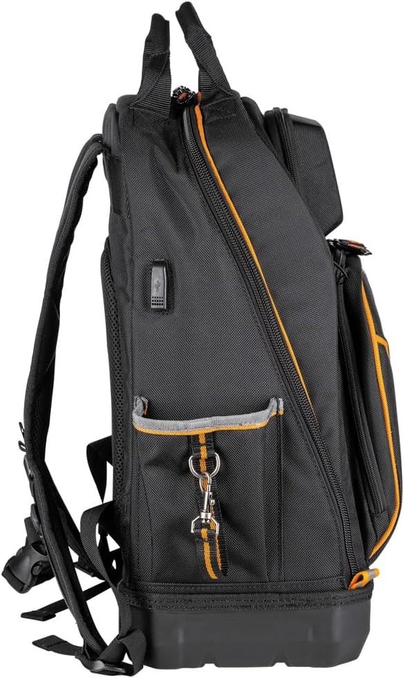Backpack Tool Bag, Tradesman Pro Extra-Large 40-Pocket Electrician Jobsite Ba…