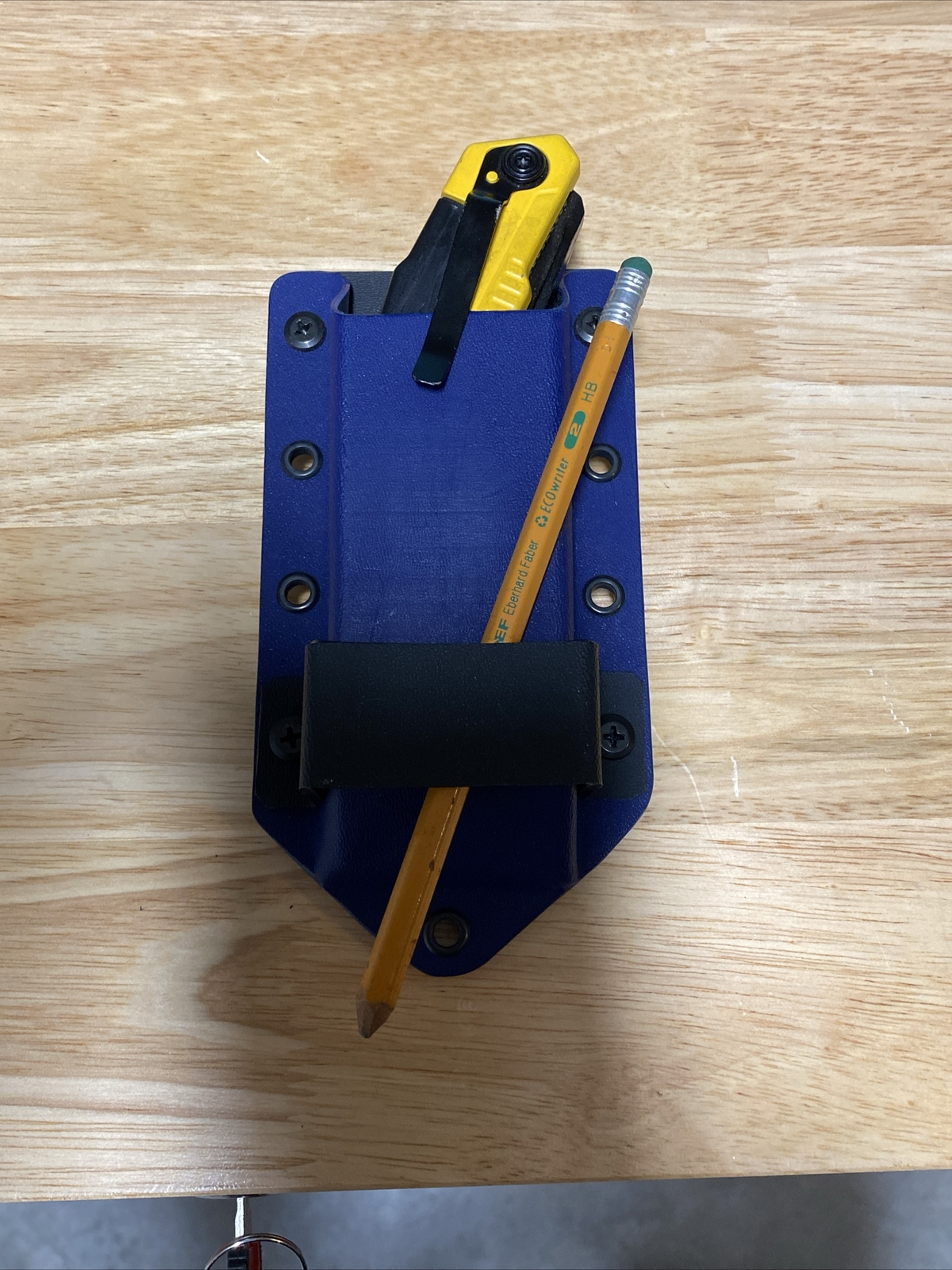 Utility knife holster and tool pouch. Cordless Drill Holster / Hanger. KYDEX.