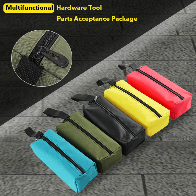 Zipper Tool Bag Firm Organize Storage Small Parts Hand Tool Plumber Electrician