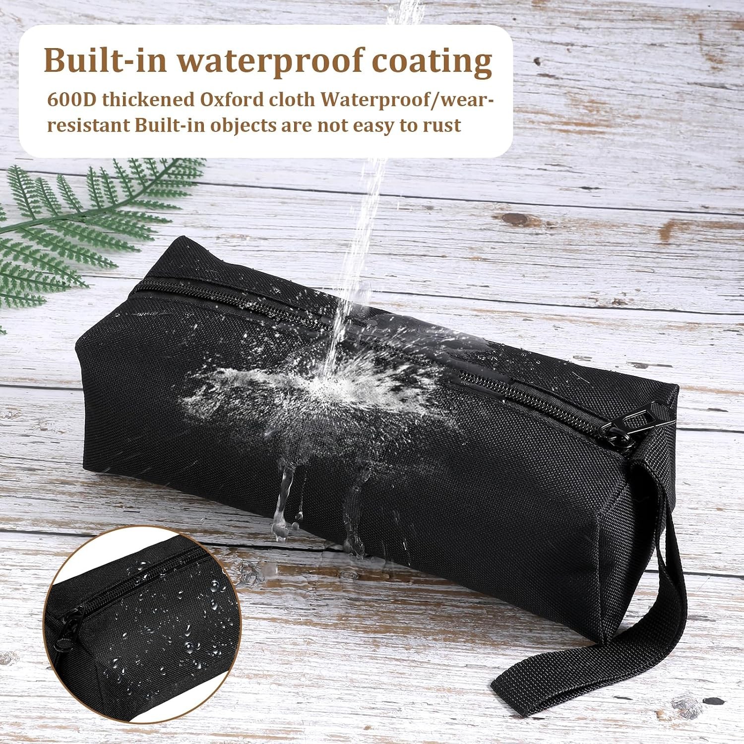 2 Pack Small Canvas Zipper Tool Pouch – Multi-Purpose Storage Bag for Tools & Ac