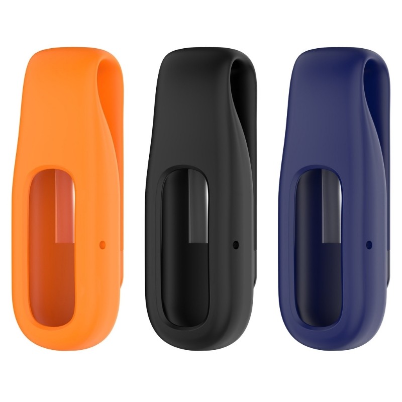 Silicone Wearable Holder with Rear Clip for Collar or Bag Carry