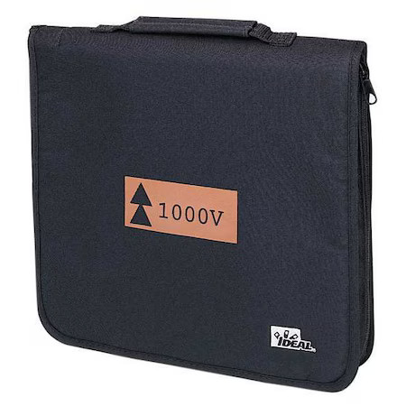 Ideal 35-9350 Tool Bag, Black, Nylon, 9 Pockets