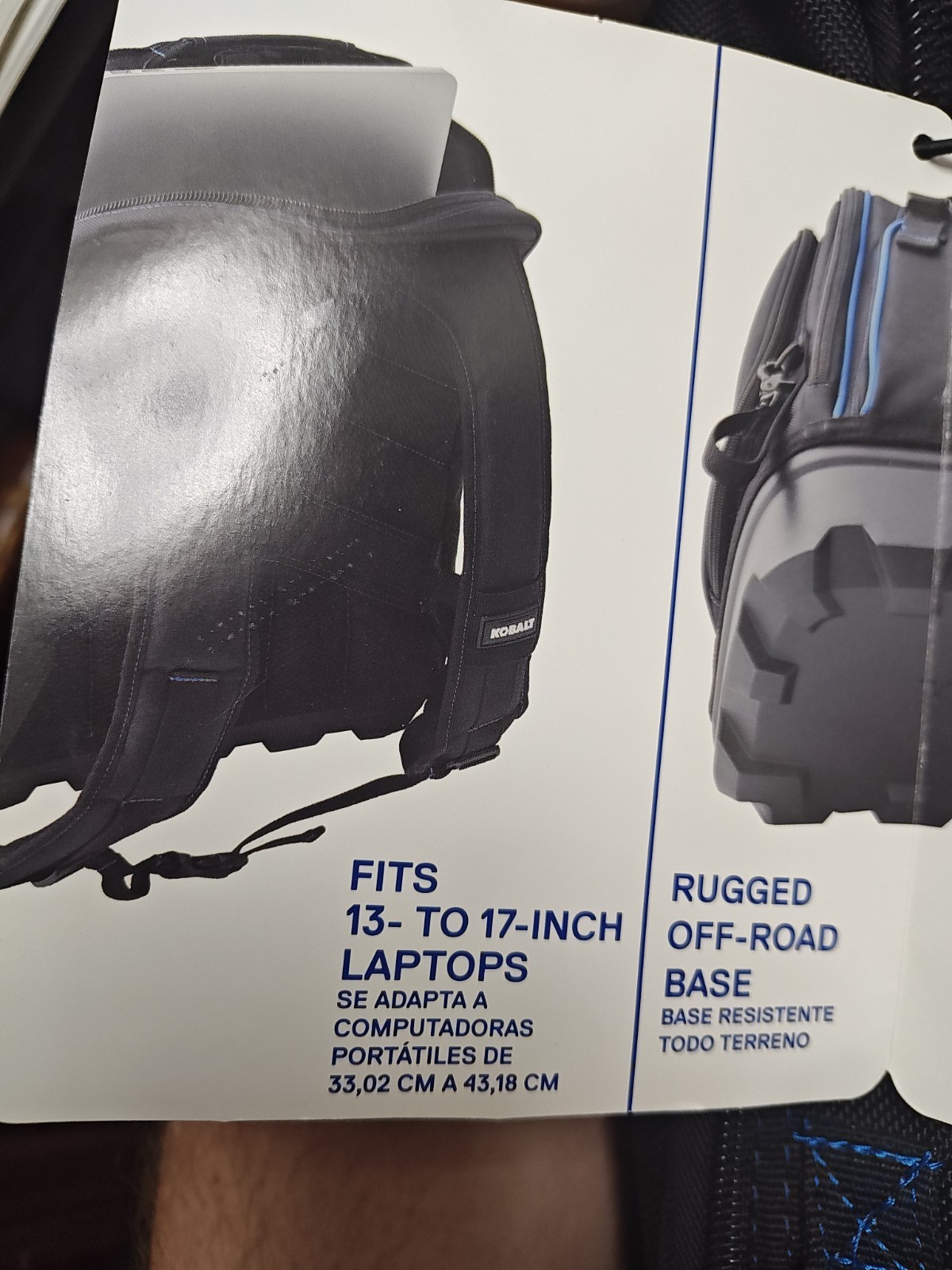 Kobalt Tool Backpack Hard Molded Base FFE 33 Pockets 19*15*8 #2416964