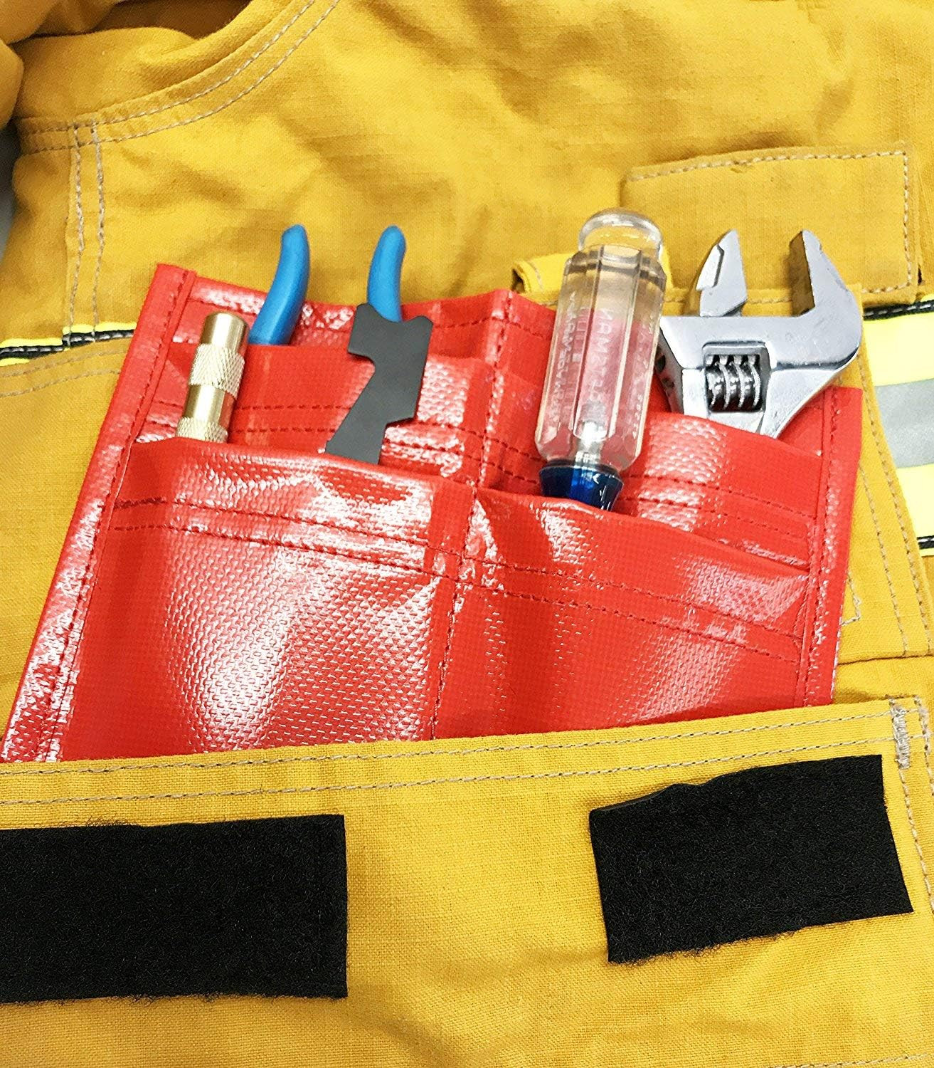 Firefighter Tool Pouch 4-Pocket Tool Holder Police Belt – EMS Glove Pouch Fits i