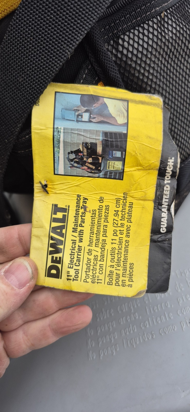 DEWALT 11″ Electrical/Maintenance Tool Carrier with Parts Tray (DG5582)