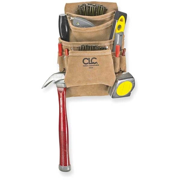 Clc Work Gear I923x Tool Pouch, Tool Pouch, Tan, Leather, 10 Pockets